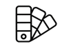 48 Farbtöne zur Auswahl icon